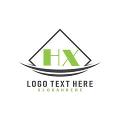 initial monogram logo with square style design.