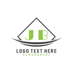 initial monogram logo with square style design.