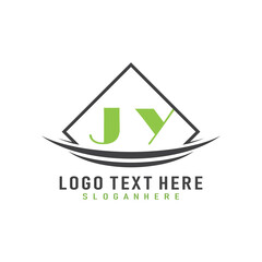 initial monogram logo with square style design.