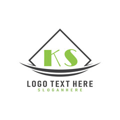 initial monogram logo with square style design.