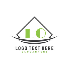 initial monogram logo with square style design.