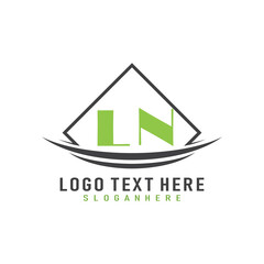 initial monogram logo with square style design.