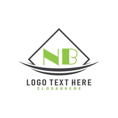 initial monogram logo with square style design.