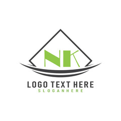 initial monogram logo with square style design.