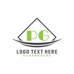 initial monogram logo with square style design.