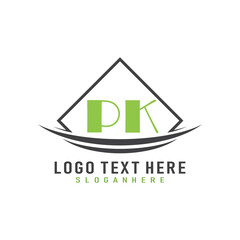 initial monogram logo with square style design.