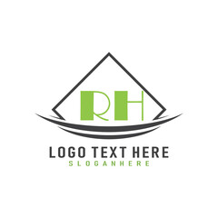 initial monogram logo with square style design.