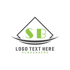 initial monogram logo with square style design.