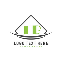 initial monogram logo with square style design.