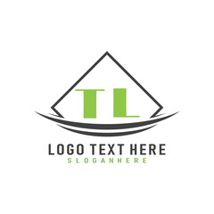 initial monogram logo with square style design.