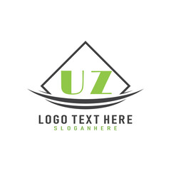 initial monogram logo with square style design.