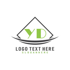 initial monogram logo with square style design.