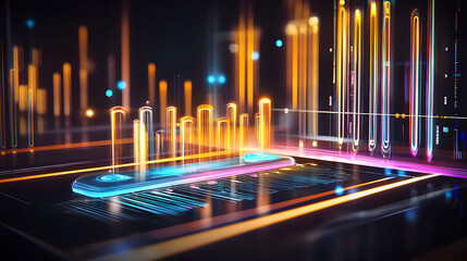 Data visualization trends digital space infographic design tech environment abstract viewpoint future insights