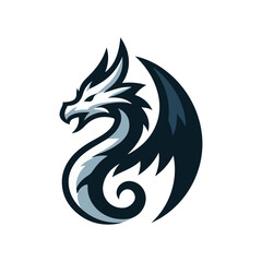 Obraz premium dragon logo vector illustration