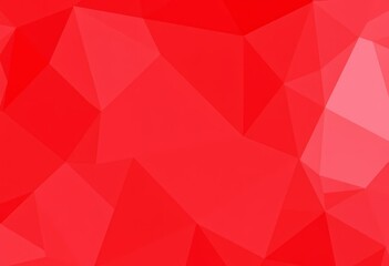 Abstract red geometric triangular polygon background with ample copy space, art, clean