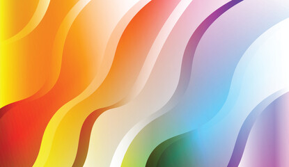 Geometric Pattern With Lines, Wave. For Your Design Ad, Banner, Cover Page. Vector Illustration with Color Gradient.