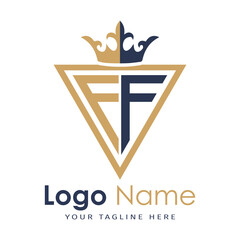 Initial monogram with triangle shape creative letter logo