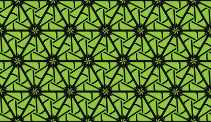 For wallpaper, advert, business, brochure, flyer. Green color Vector seamless smart design. Background in triangles style.