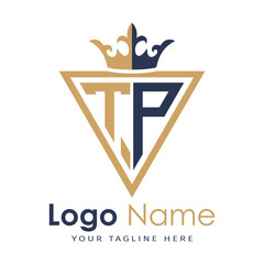 Initial monogram with triangle shape creative letter logo