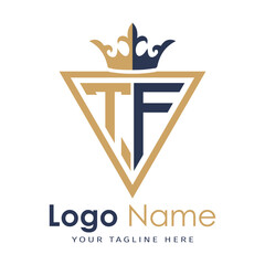 Initial monogram with triangle shape creative letter logo