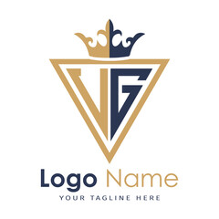 Initial monogram with triangle shape creative letter logo
