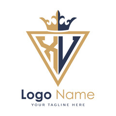 Initial monogram with triangle shape creative letter logo