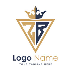 Initial monogram with triangle shape creative letter logo