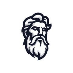 demigod mascot logo vector illustration