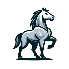horse mascot logo vector illustration