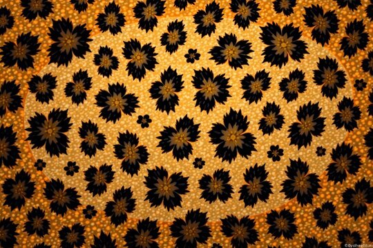 Vector illustration of leopard fur texture in a seamless pattern, earthy tones, nature, wildlife, textile