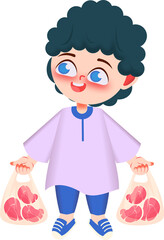 Muslim Character Illustration