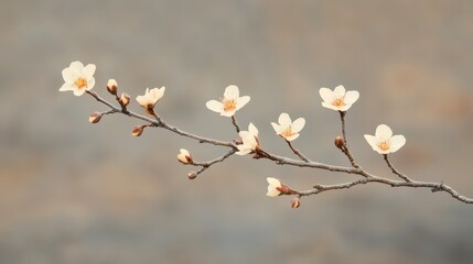 Snow melting near new blossoms nature scene early spring outdoor view seasonal transition