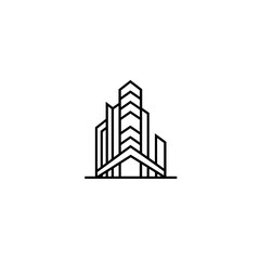 Fototapeta premium Modern Abstract Architectural Design in Black and White