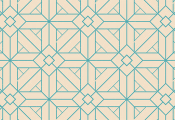 Seamless pattern based on traditional islamic art. Muslim mosaic background.