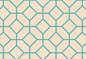 Fototapeta premium Seamless pattern. Modern stylish texture. Repeating geometric background. Linear graphic design.