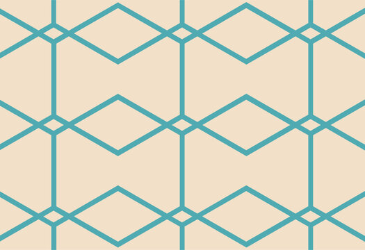 Seamless geometric pattern based on Japanese ornament Kumiko zaiku.