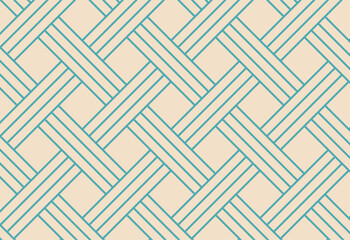 Vector seamless pattern. Modern stylish texture. Repeating geometric tiles from striped elements