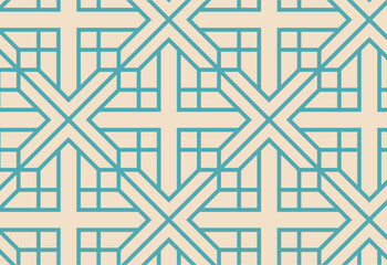 Seamless pattern. Modern stylish texture. Repeating geometric background. Linear graphic design.