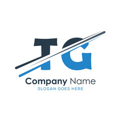 initial monogram logo with letter style design