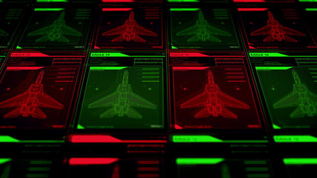 Camera pans across Generic Air Force Fighter Jet Call Signs During Battle