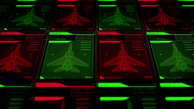 Camera pans across Generic Air Force Fighter Jet Call Signs During Battle