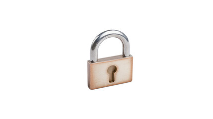 Simple Silver Padlock on a Dark Background with Keyhole Design