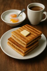 Kaya Toast with Soft-Boiled Eggs