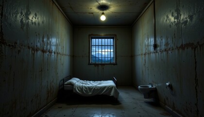 Claustrophobic Room with Bed and Window