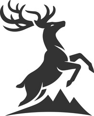 Deer animal vector silhouette