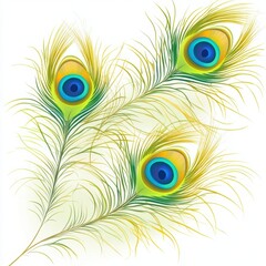 Obraz premium Peacock feathers art