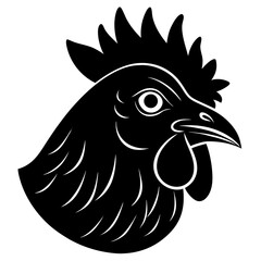 Chicken Vector Silhouette | Farm Animal, Rooster, Hen Clipart