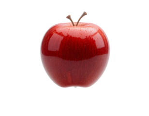Ripe Red Apple Isolated on Transparent Background Ready for Commercial Use in Various Designs