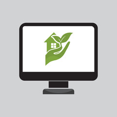 agricultural technology with computer media                     