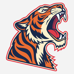 Tiger Sticker vector art